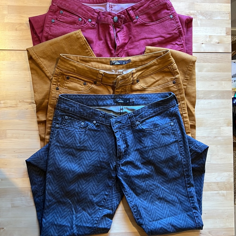 Prana Kara Jeans 3 pair lot Women’s Size 8